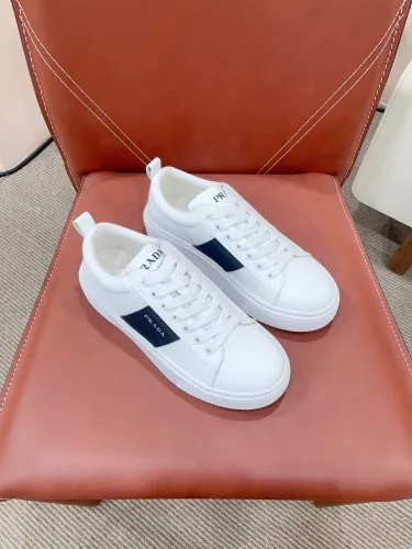 Prada Womens Shoes Sneakers Casual Luxury Brand Breathable Sneakers with Original Box Downtown leather sneakers 2EE364_3LKG_F098Z with Original Box Whatsapp 