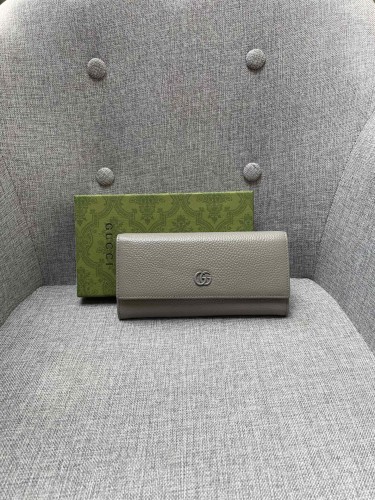 Gucci Womens Mens Bags Wallets Luxury Brand GG Marmont leather continental wallet with Original Box ‎456116 CAO0G 1000