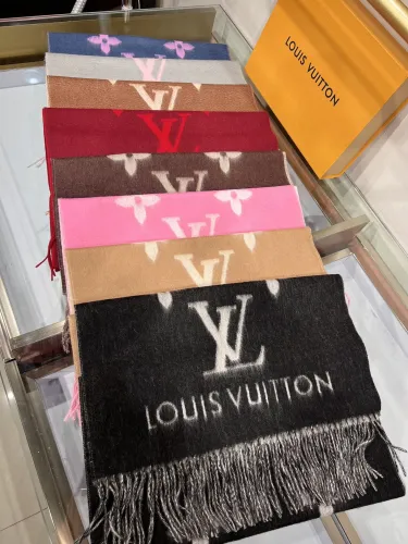 Louis Vuitton Scarves Men Womens Fashion Scarf with Original Box   