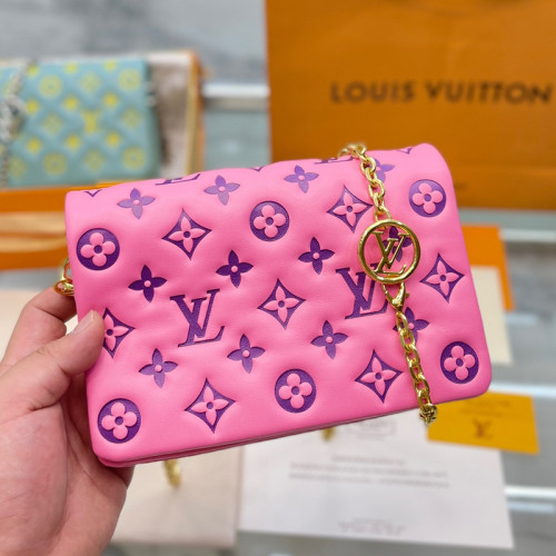 Louis Vuitton Womens Bags Messenger Shoulder Bags Luxury Brand POCHETTE COUSSIN with Original Box M80742
