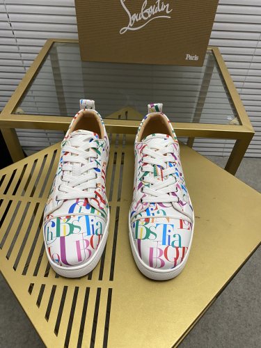 Christian Louboutin Mens Shoes Sneakers Luxury Brand Red Bottom Design Sports Footwears with Original Box