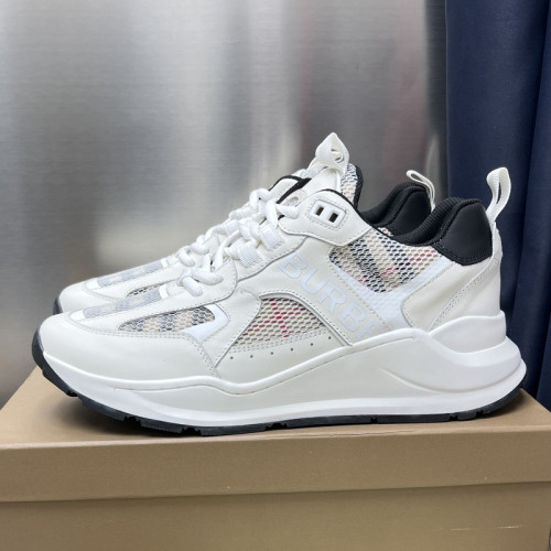 Burberry Men Shoes Fashion Sneakers Luxury Brand Vintage Cotton Sneaker with Original Box