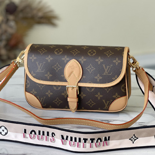 Louis Vuitton Womens Bags Luxury Brand DIANE M45985 Monogram coated canvas with Original Box