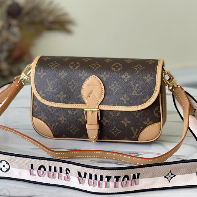 Louis Vuitton Womens Bags Luxury Brand DIANE M45985 Monogram coated canvas with Original Box