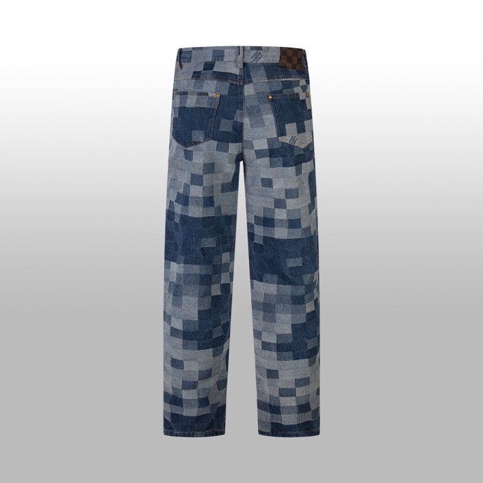 Louis Vuitton Luxury Brand Women Mens Pant Jeans   