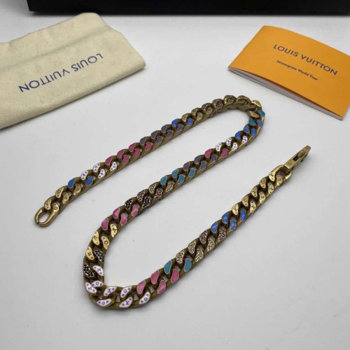Louis Vuitton Luxury Men Womens Necklace Paradise Chain Necklace