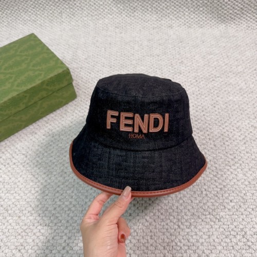 Fendi Men Womens Bucket Hat Luxury Brand Design Fendi Cap with Original Box  