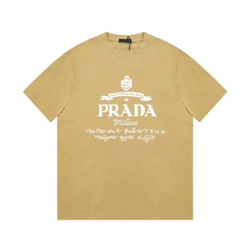 Prada Luxury Brand Women Mens Short Sleeve T-Shirt   