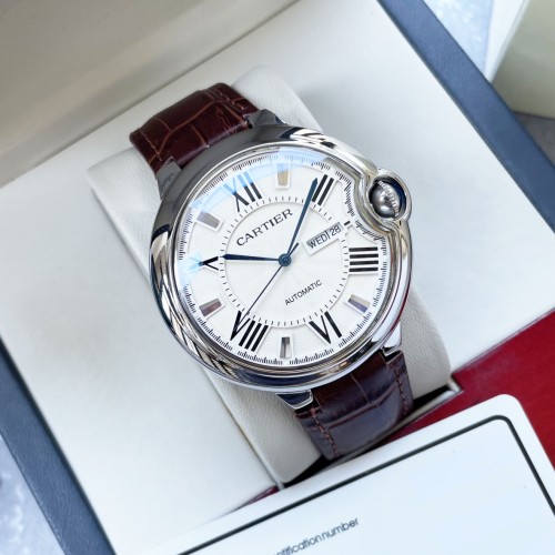 Cartier Mens Watch Luxury Brand Design Fashion Type with Original Box