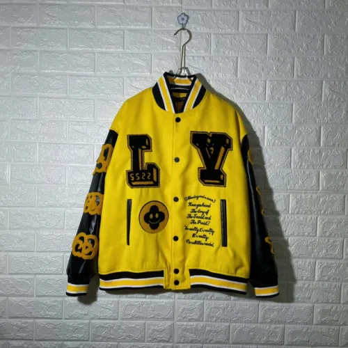 Louis Vuitton Men Womens Jackets Coat Luxury Brand Mens Jackets Varsity Blouson Top Quality   