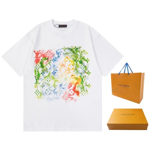 Louis Vuitton Luxury Brand Men Womens Short Sleeve T-Shirt   