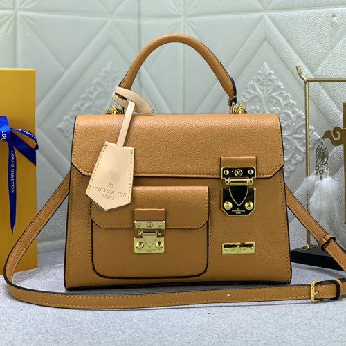 Louis Vuitton Womens Bags Handbags Luxury Brand S Lock Leather Messenger Shoulder Bags M82742