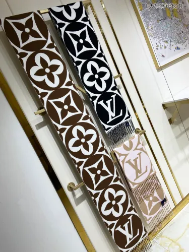 Louis Vuitton Scarves Men Womens Fashion Scarf with Original Box   