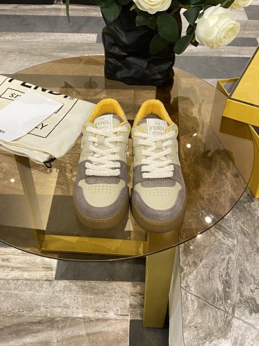 Fendi Mens Shoes Fashion Sneakers Luxury Brand Casual Fendi Trainer Sneakers Match Basse Shoes for Men with Original Box