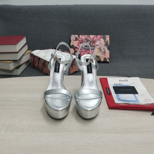 Dolce & Gabbana Womens Shoes Sandals Pumps Lurex Sandals with Original Box Heel 15cm