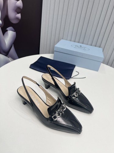 Prada Womens Shoes Sandals Casual Luxury Brand Pumps 4.5cm Heel with Original Box Whatsapp 