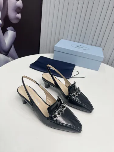 Prada Womens Shoes Sandals Casual Luxury Brand Pumps 4.5cm Heel with Original Box Whatsapp 