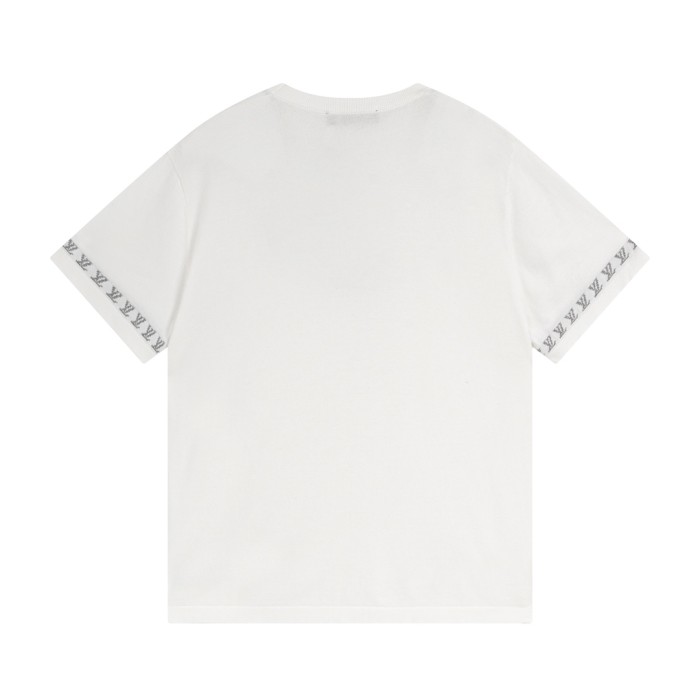 Louis Vuitton Luxury Brand Men Womens Short Sleeve T-Shirt Short-Sleeved Cotton Crewneck 1AFQSE   