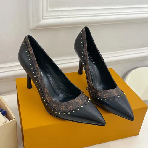 Louis Vuitton Womens Shoes Pumps Sandals Leather Design Luxury Brand CHERIE PUMP with Original Box 8cm Heel
