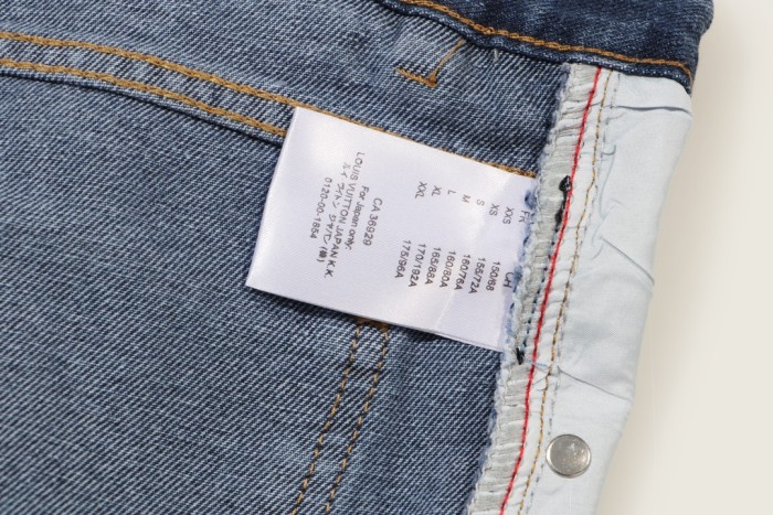 Louis Vuitton x Supreme Luxury Brand Women Mens Pant Jeans   H547