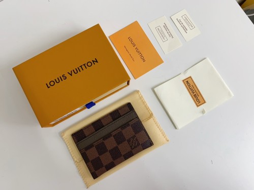 Louis Vuitton Womens Mens Bags Card Holder Luxury Brand M62170 Double Card Holder with Original Box  