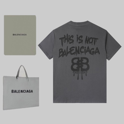 Balenciaga Luxury Brand Women Mens Short Sleeve T-Shirt   