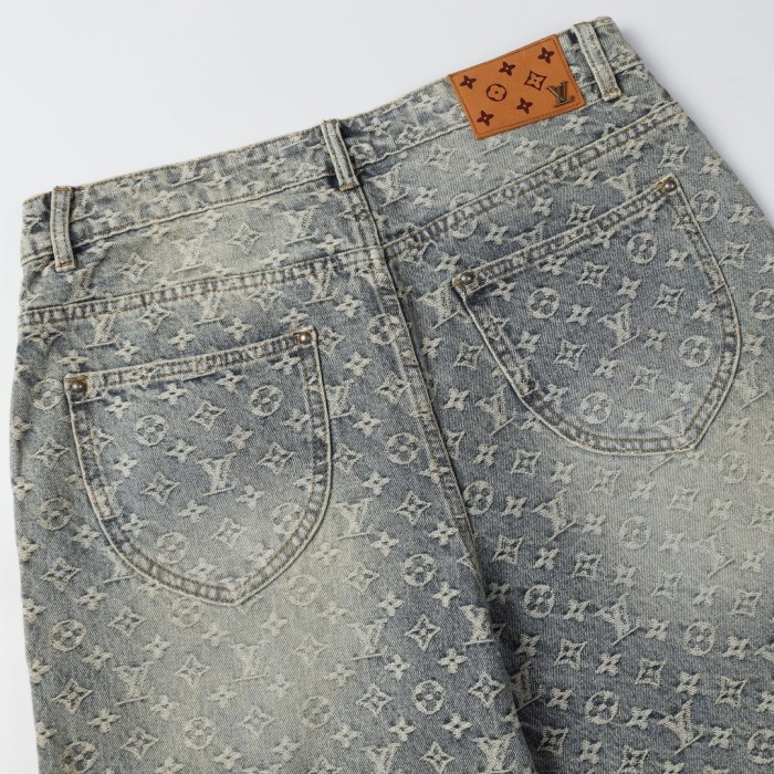 Louis Vuitton Luxury Brand Men Womens Pant Short Jeans   