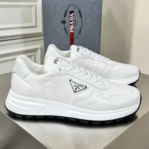 Prada Mens Shoes Casual Luxury Brand Breathable Sneakers with Original Box