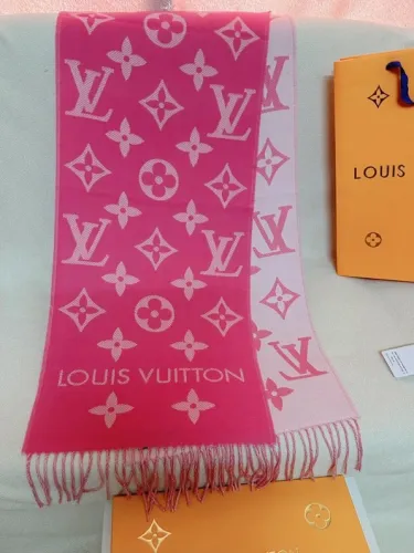 Louis Vuitton Scarves Men Womens Fashion Scarf with Original Box   