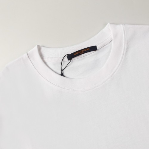 Louis Vuitton Luxury Brand Men Womens Short Sleeve T-Shirt Signature Short-Sleeved T-Shirt   