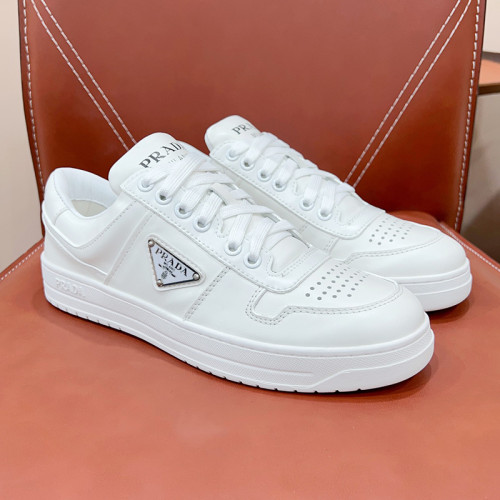 Prada Mens Shoes Casual Luxury Brand Breathable Sneakers with Original Box Downtown leather sneakers 2EE364_3LKG_F098Z with Original Box Whatsapp 
