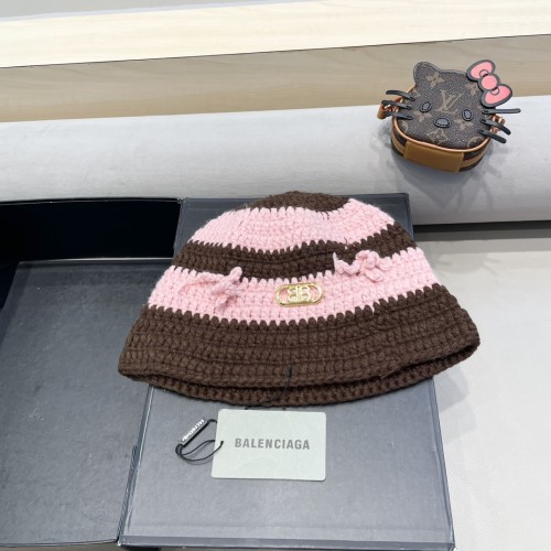 Balenciaga Womens Hats Luxury Brand Design Balenciaga Knit Bucket Hat with Original Box  
