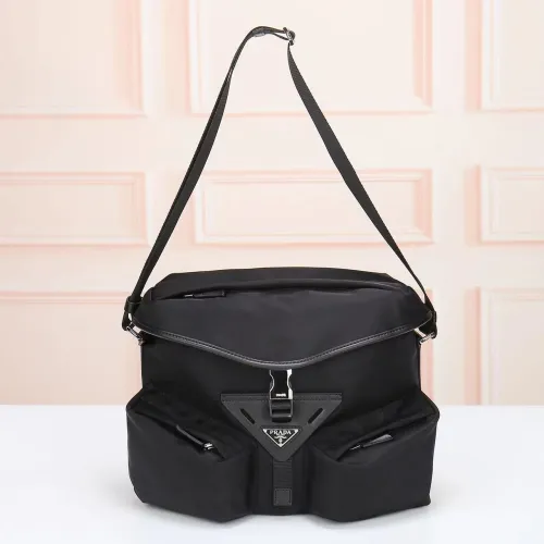 Prada Womens Shoulder Bags Luxury Brand with Re-Nylon shoulder bag Original Box  