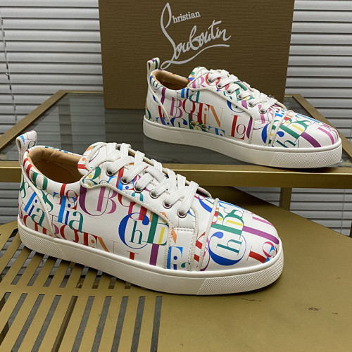 Christian Louboutin Mens Shoes Sneakers Luxury Brand Red Bottom Design Sports Footwears with Original Box