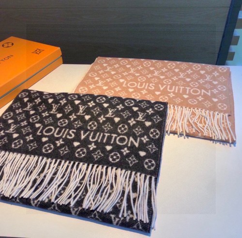 Louis Vuitton Scarves Men Womens Fashion Scarf with Original Box   