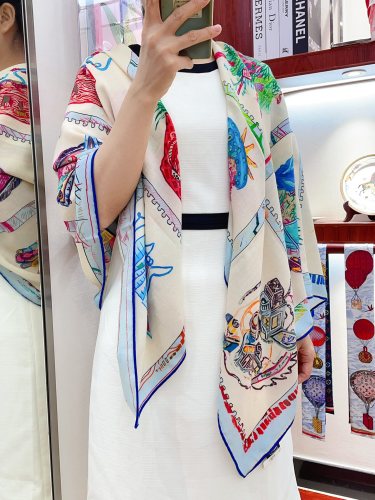 Hermes Scarves Womens Fashion Scarf Shawl 134