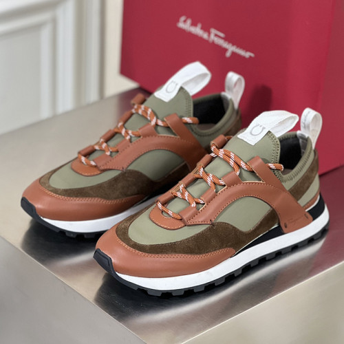 Salvatore Ferragamo Mens Shoes Sneakers Luxury Brand Fashion Shoes For Men with Original box Whatsapp 