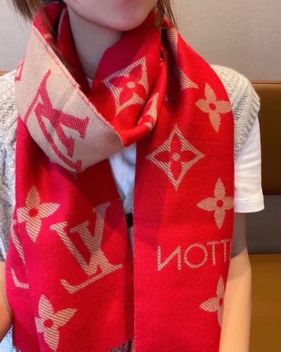 Louis Vuitton Scarves Men Womens Fashion Scarf with Original Box   