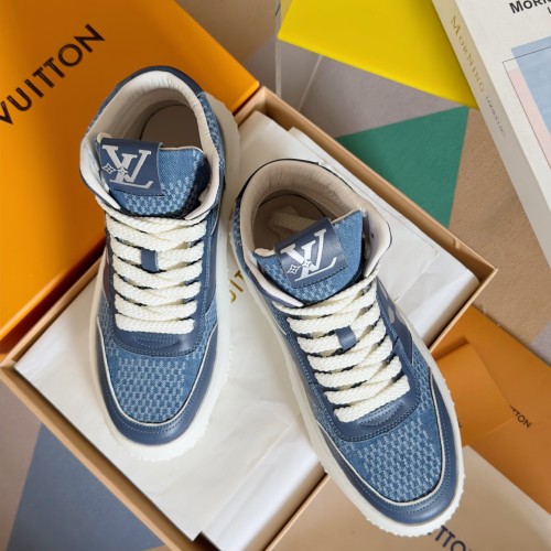 Louis Vuitton Mens Shoes Fashion Sneakers Design Luxury Brand LV Space Lander SNEAKER with Original Box  