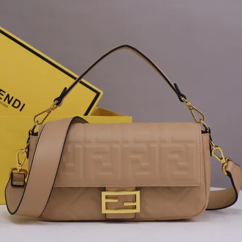 Fendi Womens Bag Shoulder Bags Luxury Brand Baguette leather bag Fashion Bags for Women with Original Box 8BR600A72VF1BZ2
