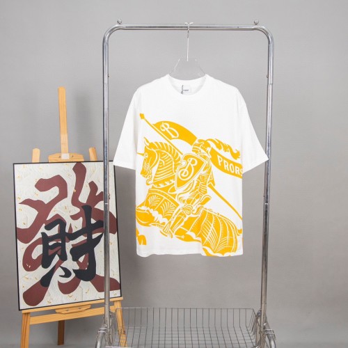 Burberry Luxury Brand Women Mens Short Sleeve T-Shirt EKD Cotton T-shirt   