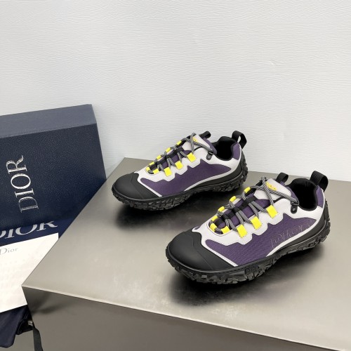 Dior Mens Shoes Sneakers Luxury Brand B28 SNEAKER DIORIZON DERBY SHOE Dior Oblique Jacquard and Rubber with Original Box 3SN277ZJW_H969