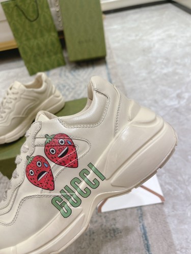 Gucci Mens Shoes Sneakers Luxury Brand Men's GG Rhyton sneaker with Original Box 703814 DRW00 9522
