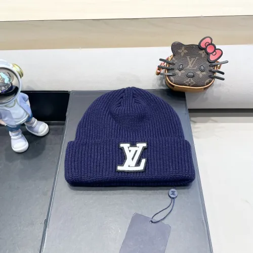 Louis Vuitton Womens Mens Cap Knit Hat Luxury Brand with Original Box  