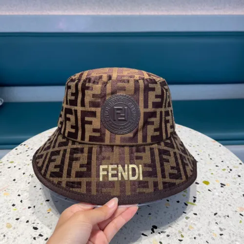 Fendi Men Womens Bucket Hat Luxury Brand Design Fendi Cap with Original Box  