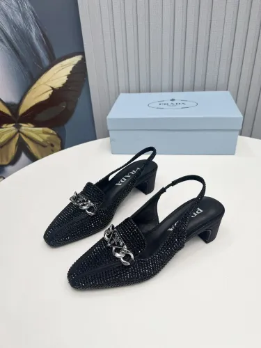 Prada Womens Shoes Sandals Casual Luxury Brand Pumps 4.5cm Heel with Original Box Whatsapp 