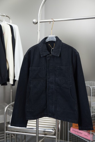 Louis Vuitton Men Womens Jackets Denim Coat Luxury Brand Mens Jackets Top Quality   