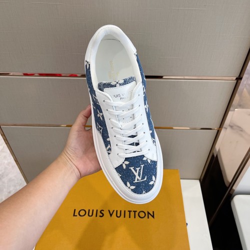 Louis Vuitton Men Shoes Fashion Sneakers RIVOLI Beverly Hills SNEAKER Luxury Brand Casual Shoes with Original Box