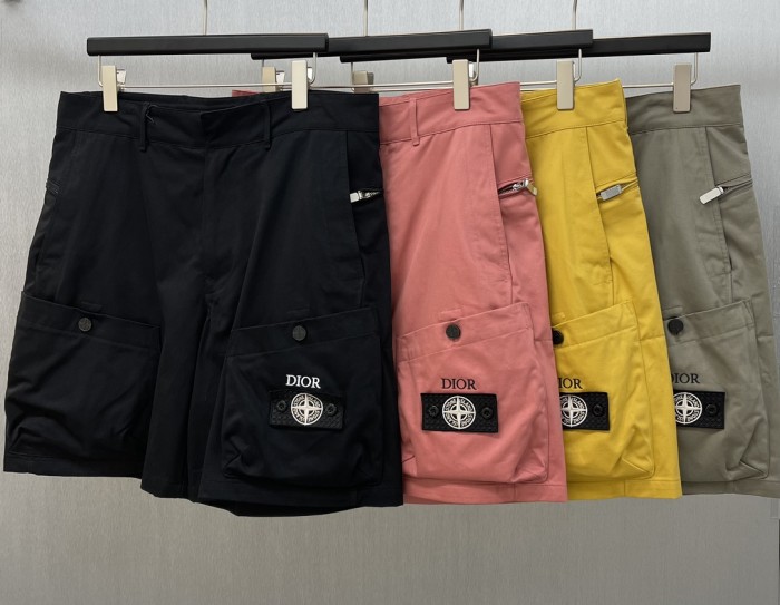 Dior Luxury Brand Women Mens Pant Shorts WDIOR AND STONE ISLAND Bermuda Shorts 493C172A6144_C389   