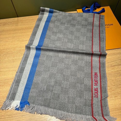 Louis Vuitton Scarves Men Womens Fashion Scarf with Original Box   